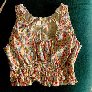 Pac sun crop top flowery women large